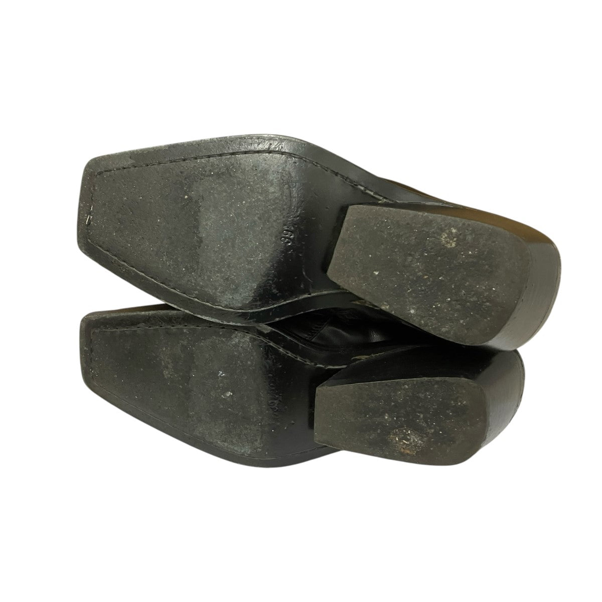 ANN DEMEULEMEESTER スクエアトゥジップブーツ 古着・中古-5枚目のアイテム画像