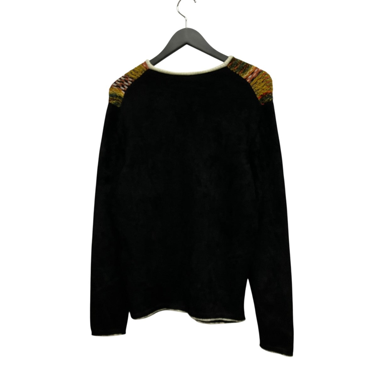 KINETIC V AW16総柄切替Vネックニット29D164-