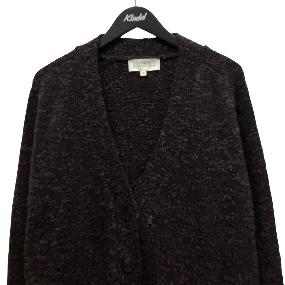 NEO BOUCLE MERINO COCOAネップカーディガンSNM-759
