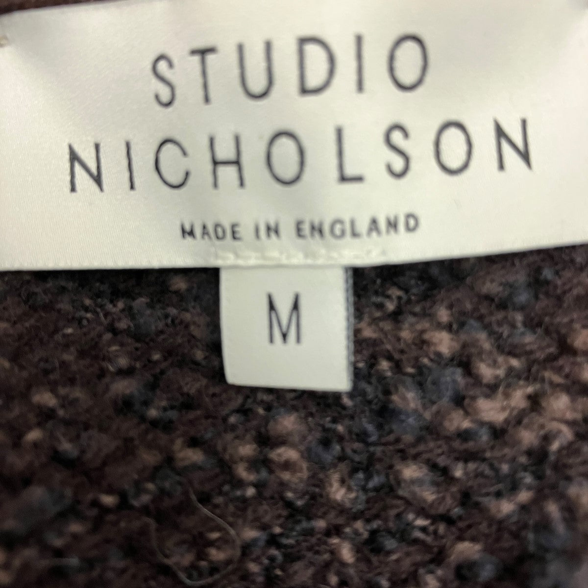 NEO BOUCLE MERINO COCOAネップカーディガンSNM-759