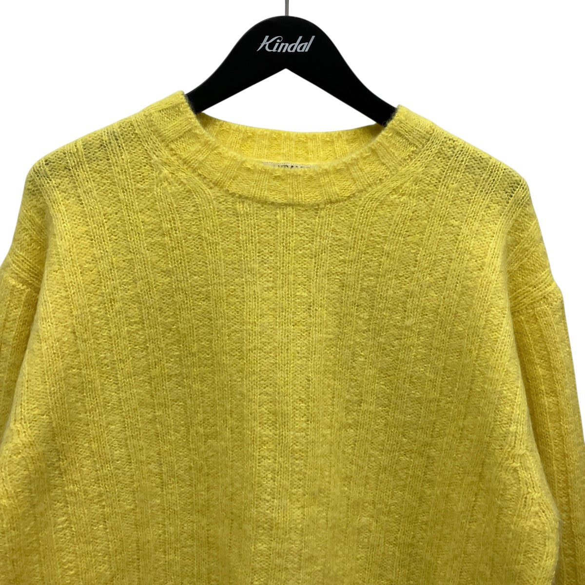 21AWBABY ALPACA WOOL WIDE RIB KNIT P Oアルパカ混ニットA21AP02BA