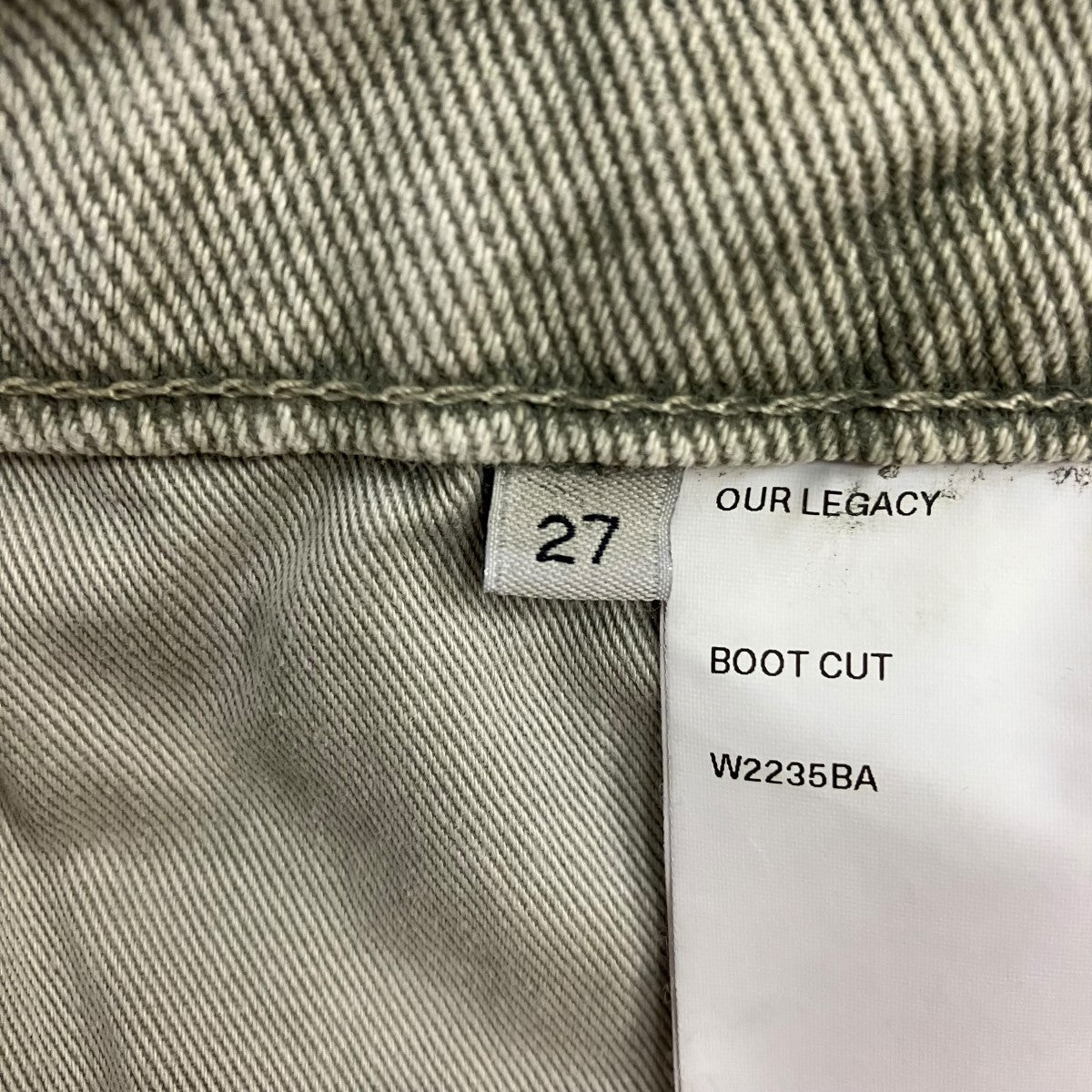 OUR LEGACY 汚れ加工デニムパンツW2235BA 古着・中古-6枚目のアイテム画像