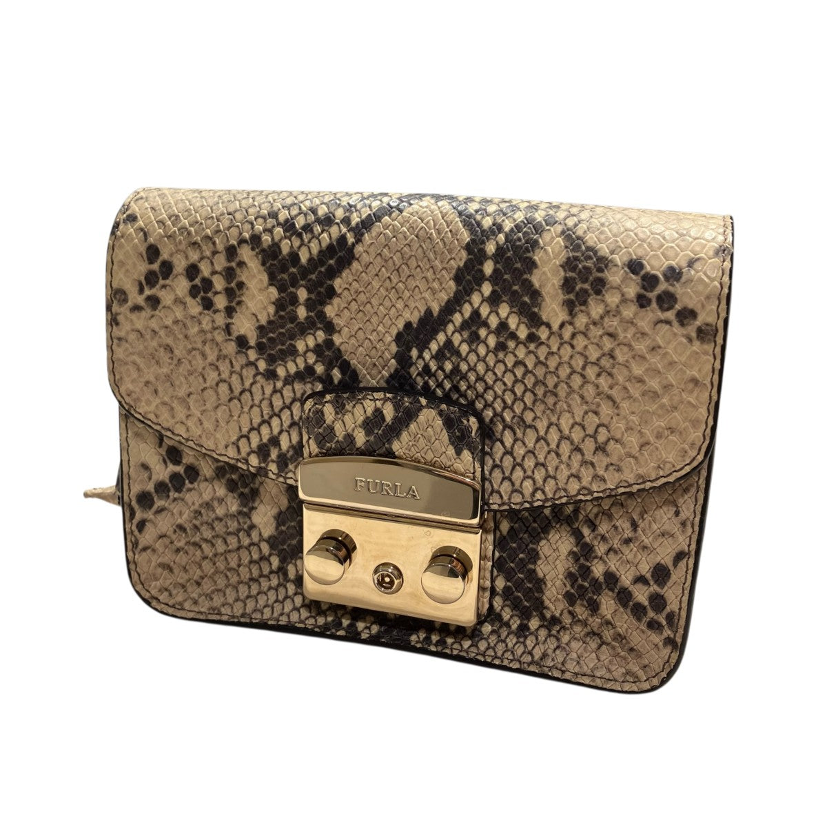 FURLA メトロポリスチェーンショルダーバッグ 古着・中古-1枚目のアイテム画像