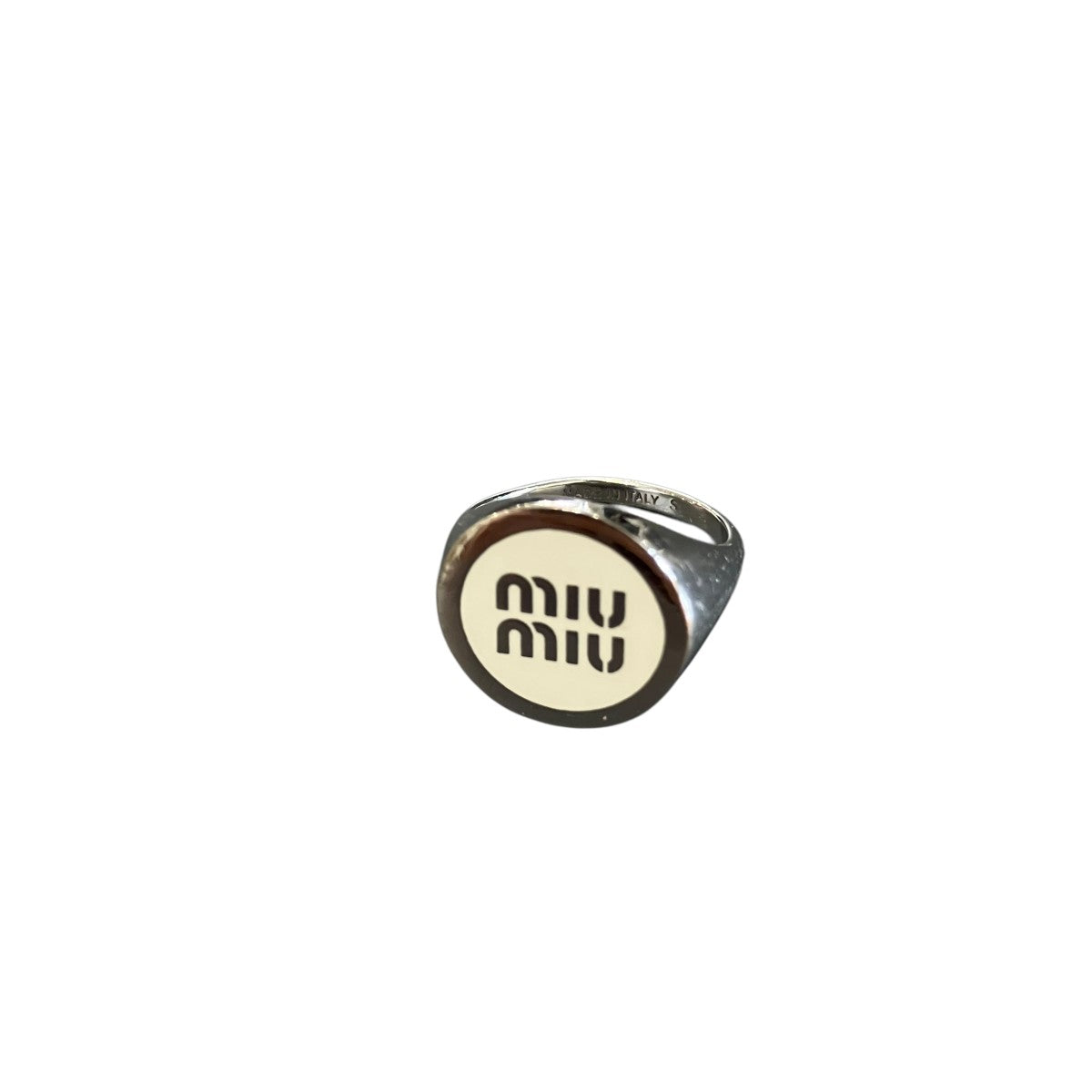 MIU MIU エナメルメタルリング