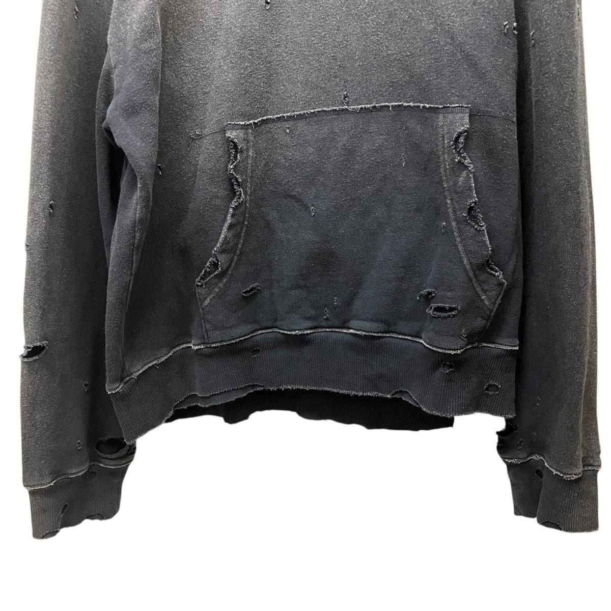 スタッズダメージ加工パーカーK2411LC136