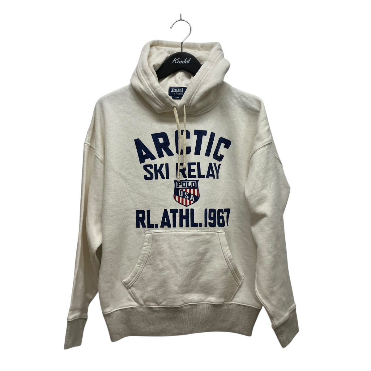 Relaxed Fit Fleece Graphic Hoodieフーデットロゴプリントパーカー25-070-521-0008-1-0