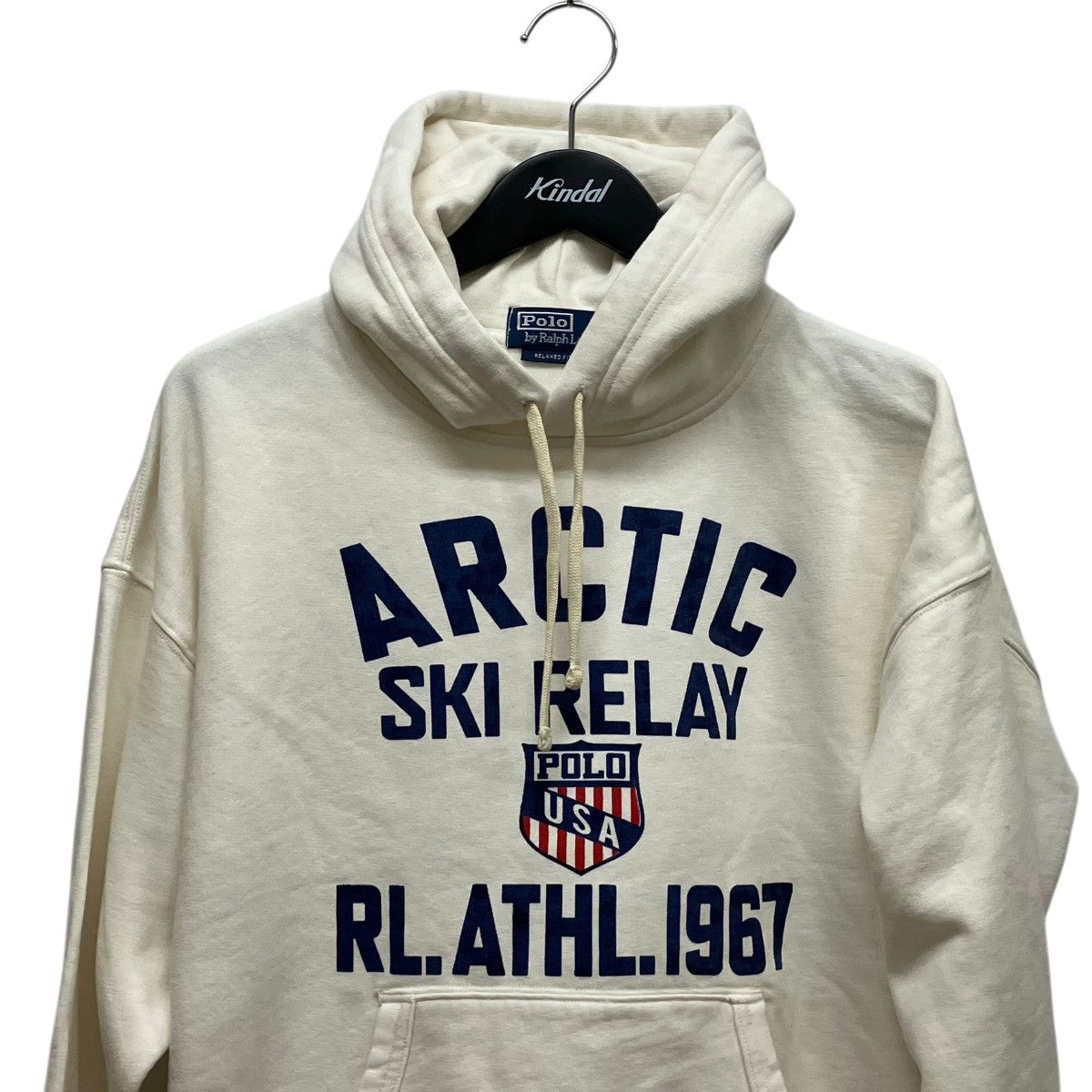 Relaxed Fit Fleece Graphic Hoodieフーデットロゴプリントパーカー25-070-521-0008-1-0