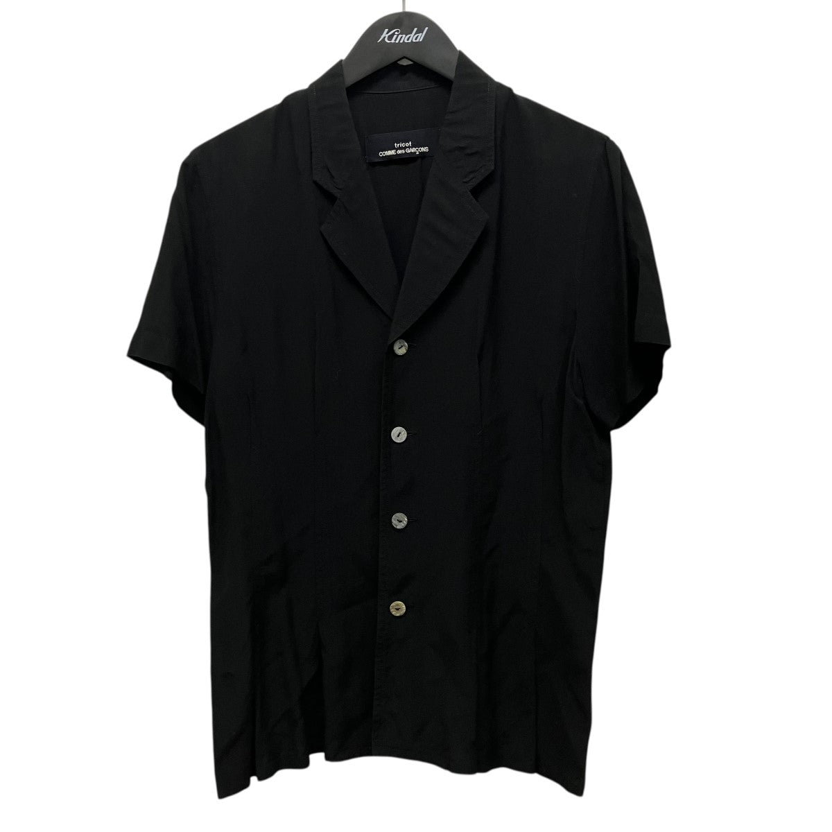 tricot COMME des GARCONS AD1993レーヨン半袖シャツＴＢ−０２０５４０ 古着・中古-1枚目のアイテム画像