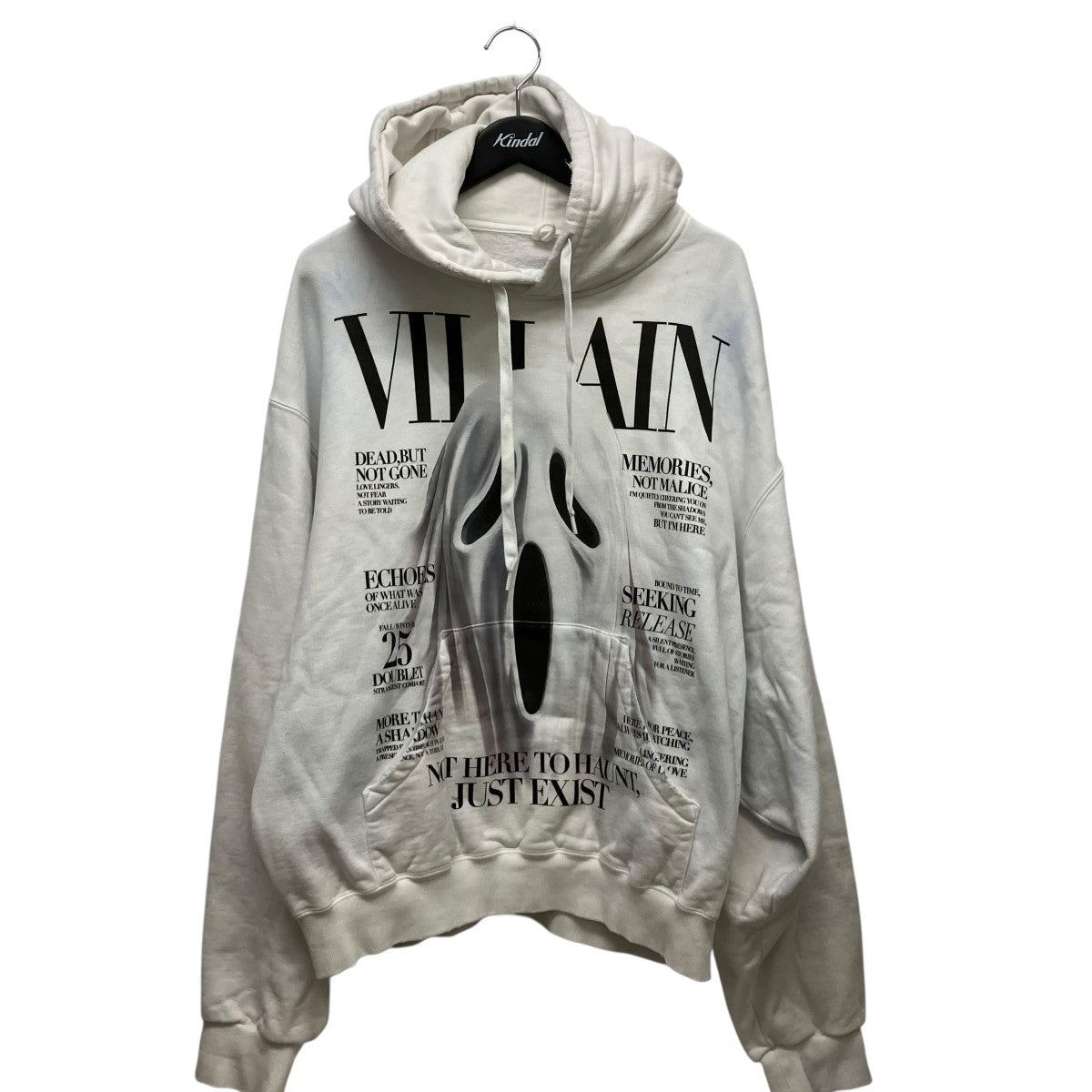 doublet 25AWVILLAIN COVER PRINT HOODIEプリントパーカー25AW47CS410 古着・中古-1枚目のアイテム画像