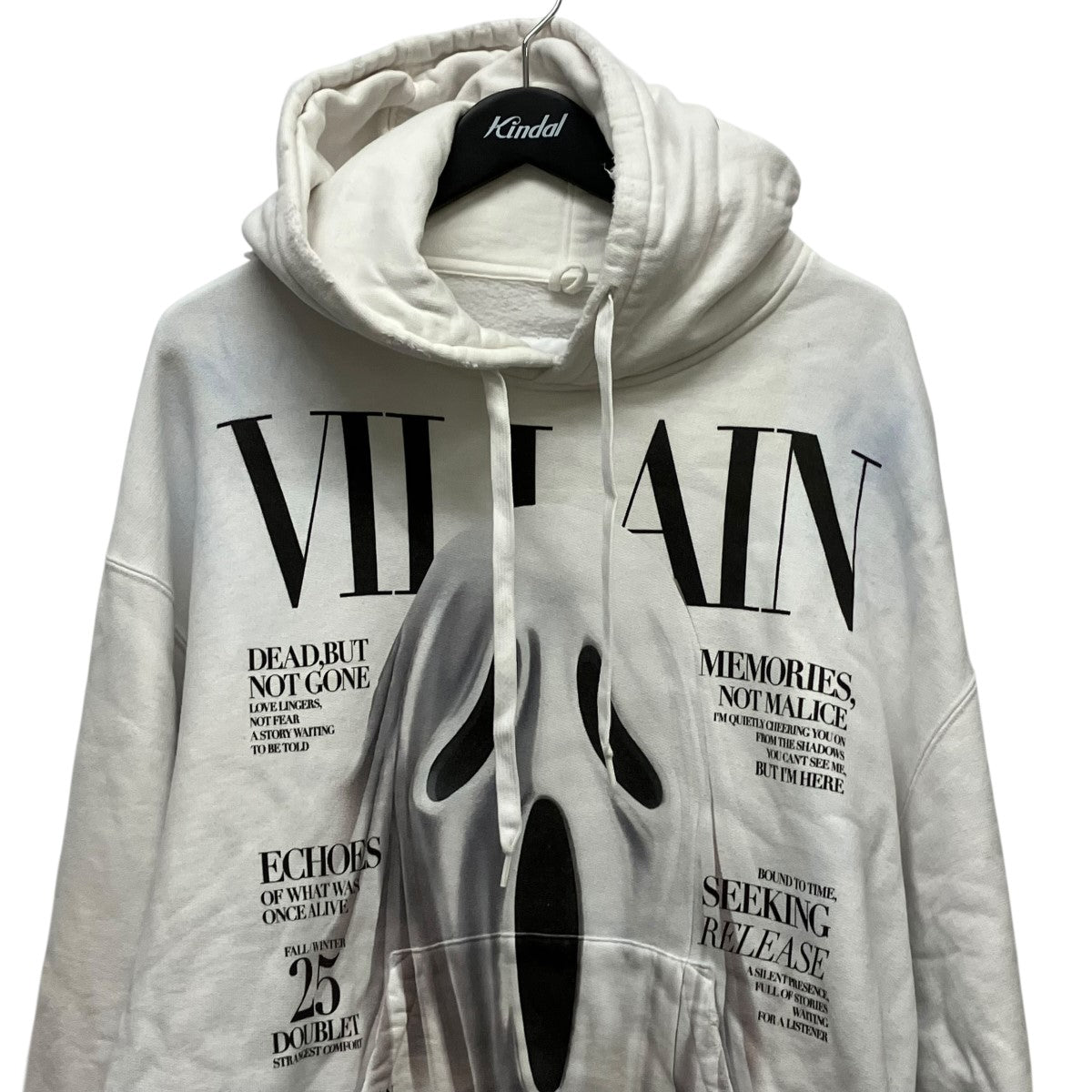 doublet 25AWVILLAIN COVER PRINT HOODIEプリントパーカー25AW47CS410 古着・中古-3枚目のアイテム画像