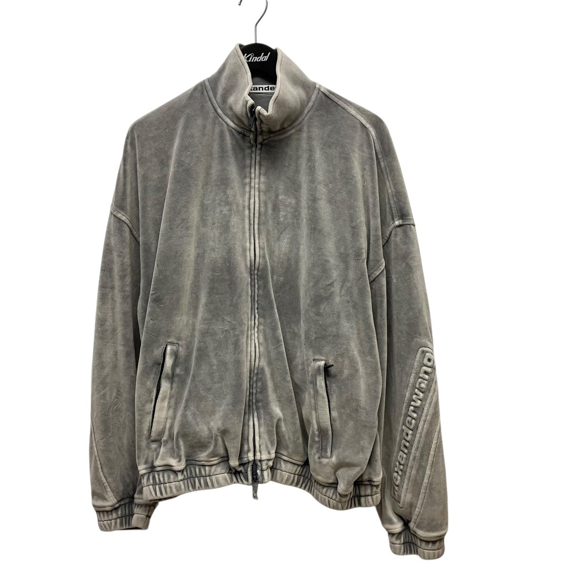 ALEXANDER WANG ロゴベロアジップトラックジャケットUCC4242030 古着・中古-1枚目のアイテム画像