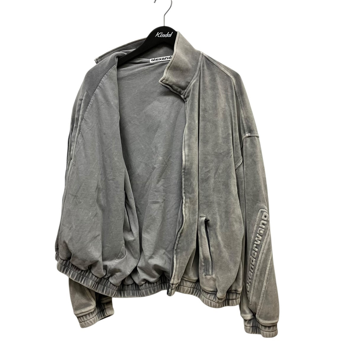 ALEXANDER WANG ロゴベロアジップトラックジャケットUCC4242030 古着・中古-3枚目のアイテム画像