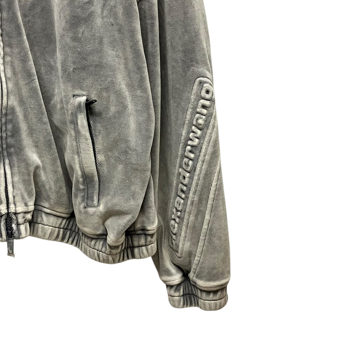 ALEXANDER WANG ロゴベロアジップトラックジャケットUCC4242030 古着・中古-5枚目のアイテム画像