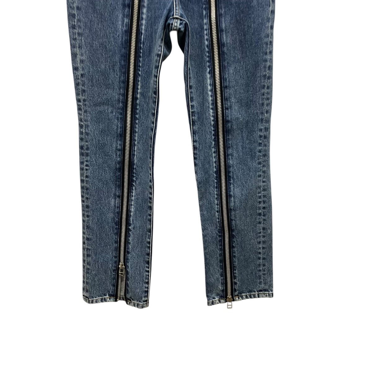 JOHN LAWRENCE SULLIVAN BLEACHED DENIM ZIPPED PANTSフロントジップデニムパンツ2A023-0321-56 古着・中古-4枚目のアイテム画像