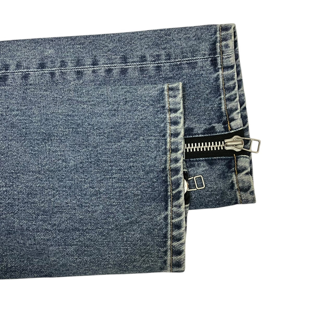 JOHN LAWRENCE SULLIVAN BLEACHED DENIM ZIPPED PANTSフロントジップデニムパンツ2A023-0321-56 古着・中古-6枚目のアイテム画像