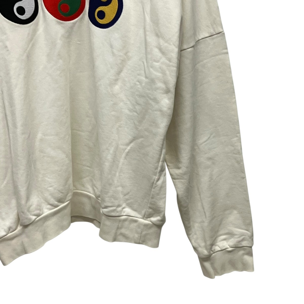 Gosha Rubchinskiy 陰陽ワッペン刺しゅうVネックスウェット 古着・中古-4枚目のアイテム画像