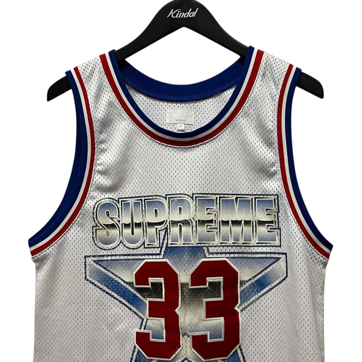 Supreme 15SSStar Basketball JerseyメッシュノースリーブロゴプリントゲームTシャツ 古着・中古-3枚目のアイテム画像