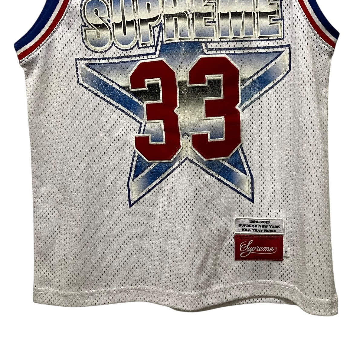 Supreme 15SSStar Basketball JerseyメッシュノースリーブロゴプリントゲームTシャツ 古着・中古-4枚目のアイテム画像