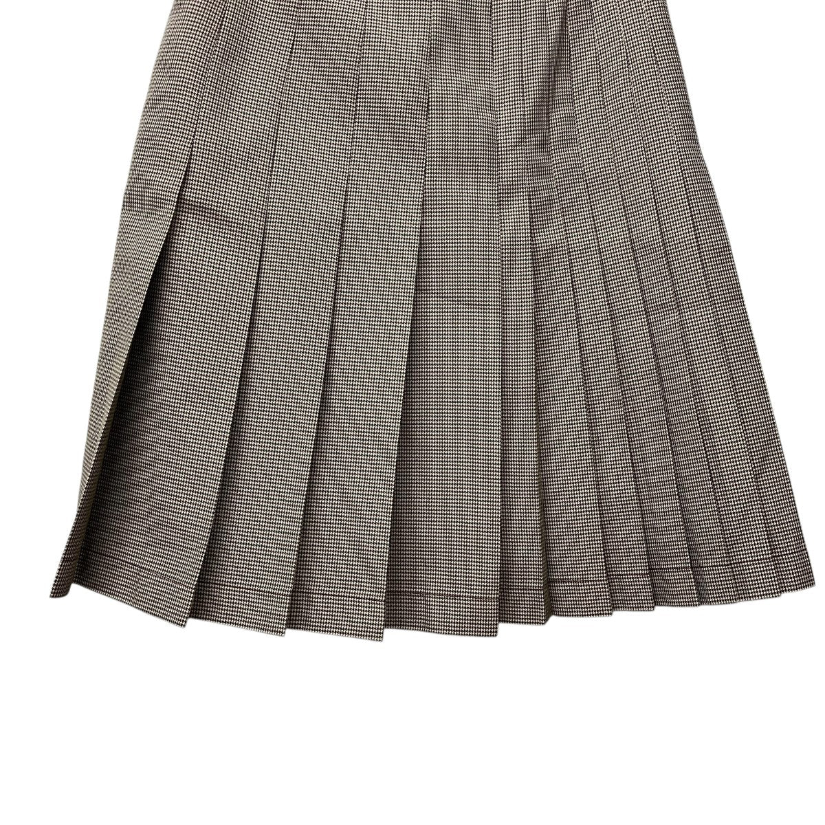 MARNI Check Print Pleated Midi Skirtチェックプリントプリーツスカート 古着・中古-4枚目のアイテム画像