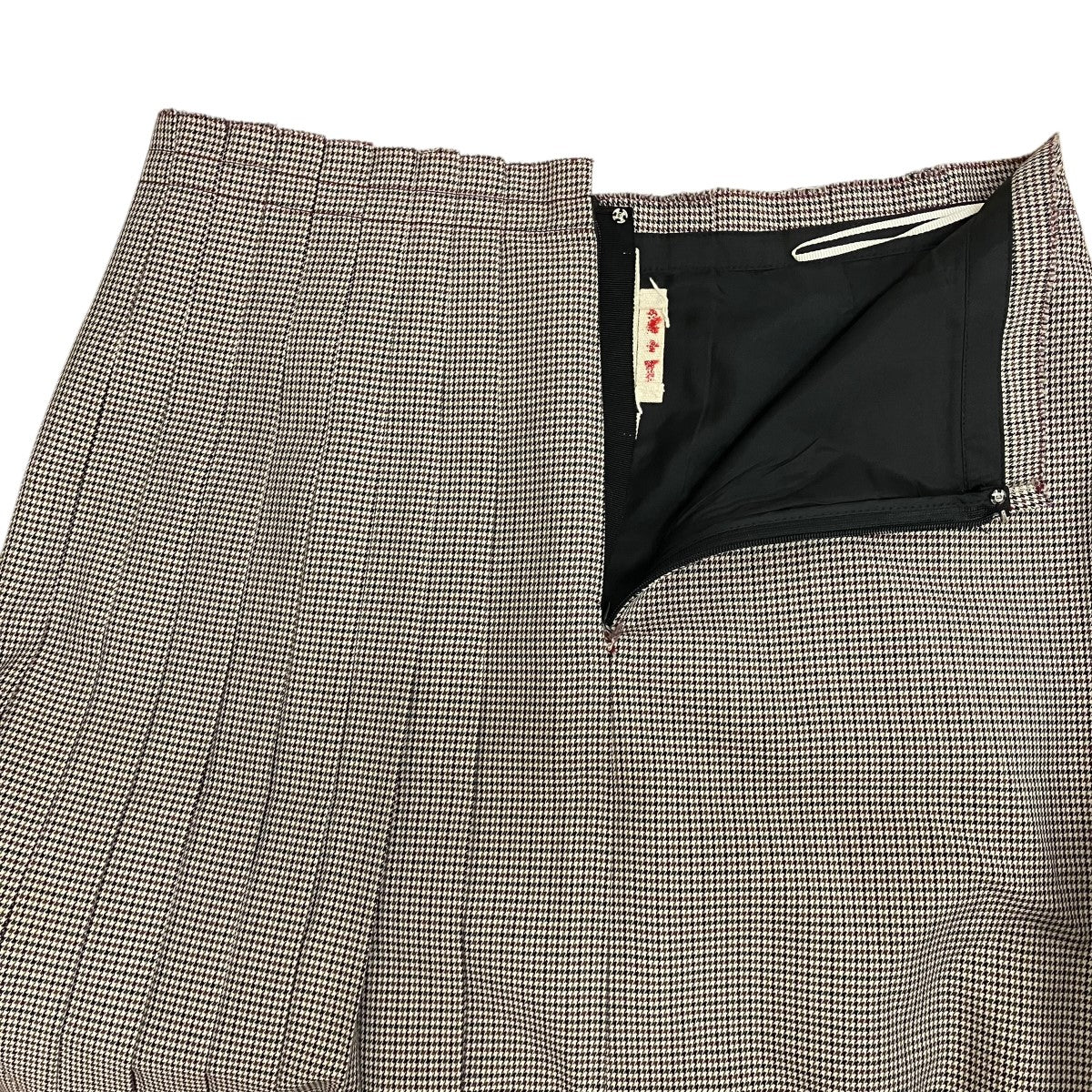 MARNI Check Print Pleated Midi Skirtチェックプリントプリーツスカート 古着・中古-5枚目のアイテム画像