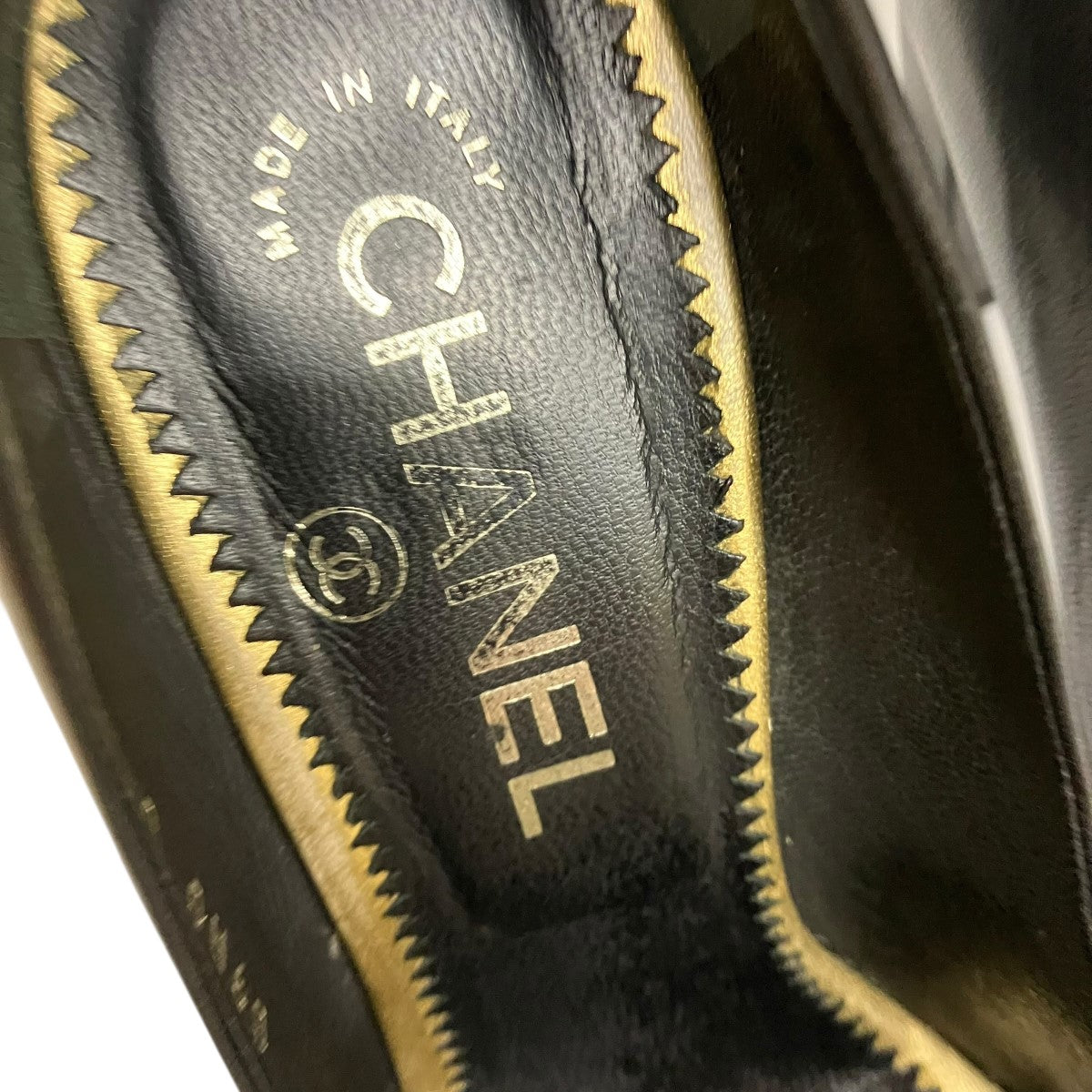 CHANEL(シャネル) ベロアトゥレザーヒールパンプスG26473 G26473