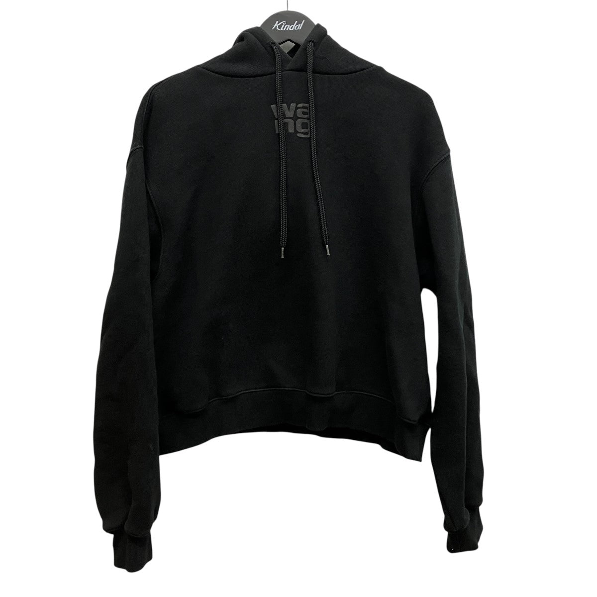 ALEXANDER WANG ESSENTIAL TERRY HOODIE WITH PUFF PAINT LOGOロゴプルオーバーパーカー4CC3222069 古着・中古-1枚目のアイテム画像