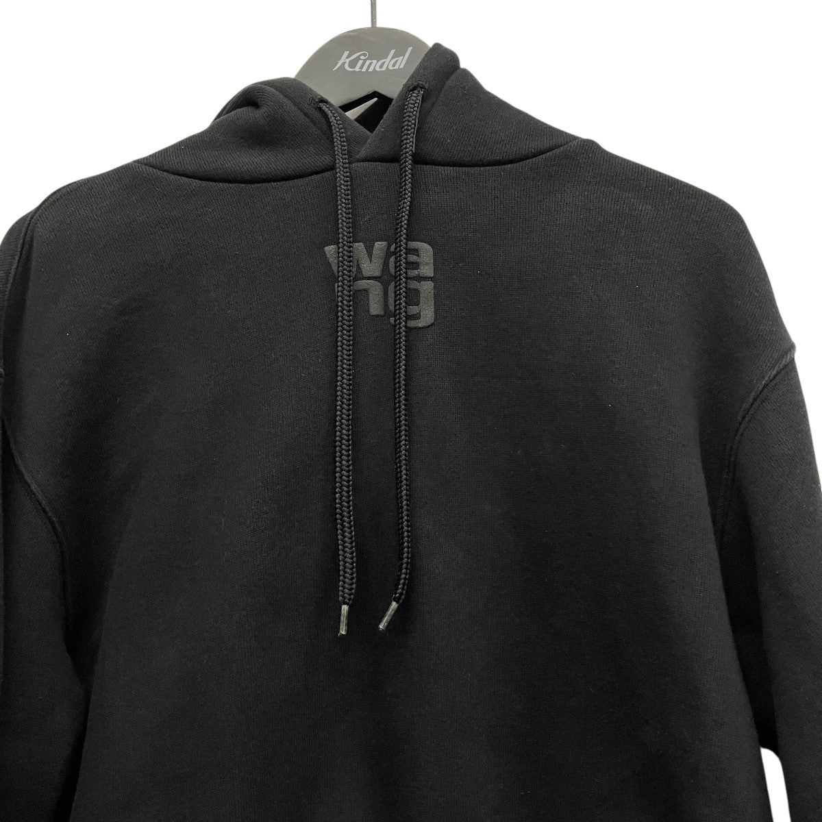 ALEXANDER WANG ESSENTIAL TERRY HOODIE WITH PUFF PAINT LOGOロゴプルオーバーパーカー4CC3222069 古着・中古-3枚目のアイテム画像
