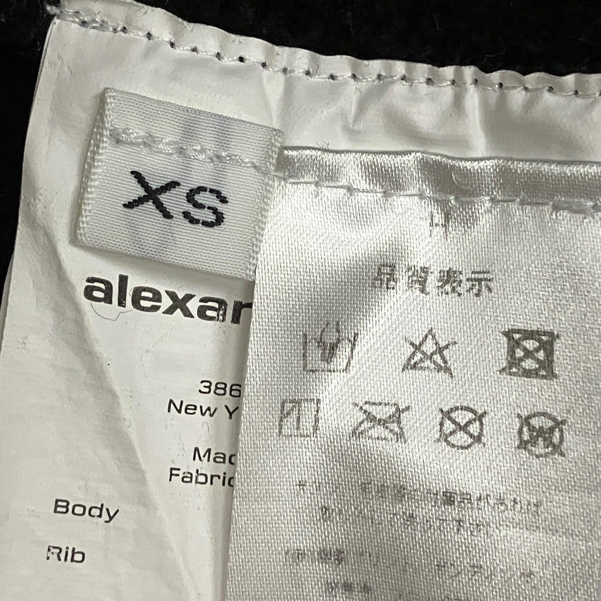 ALEXANDER WANG ESSENTIAL TERRY HOODIE WITH PUFF PAINT LOGOロゴプルオーバーパーカー4CC3222069 古着・中古-5枚目のアイテム画像