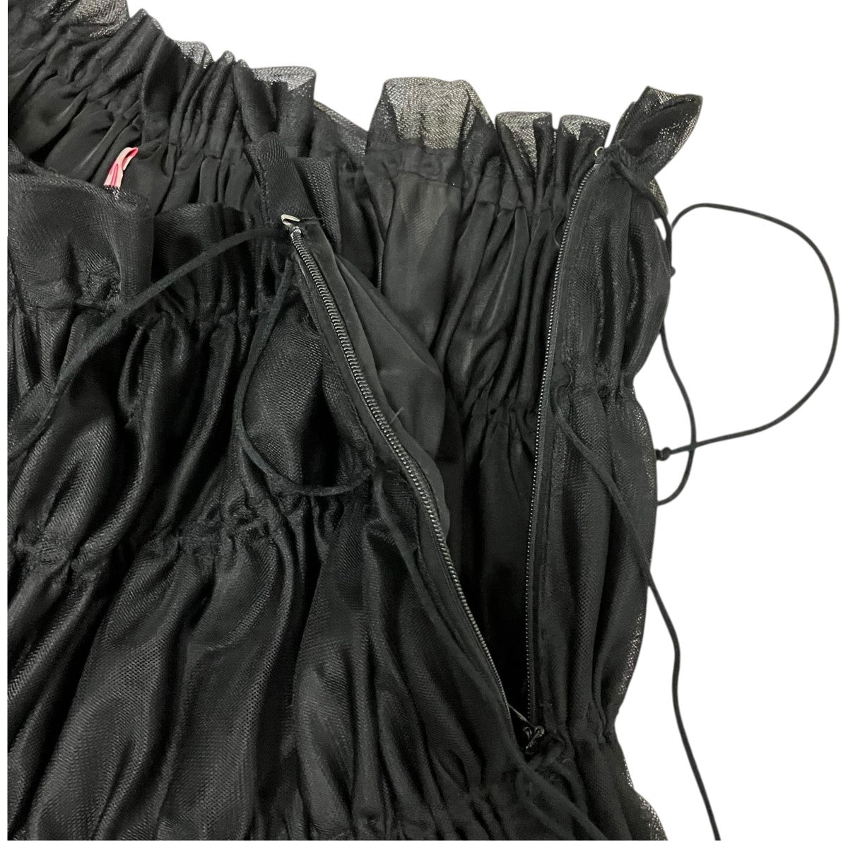 FETICO GATHERED TULLE MIDI SKIRTギャザーチュールスカートFTC242-0507 古着・中古-3枚目のアイテム画像