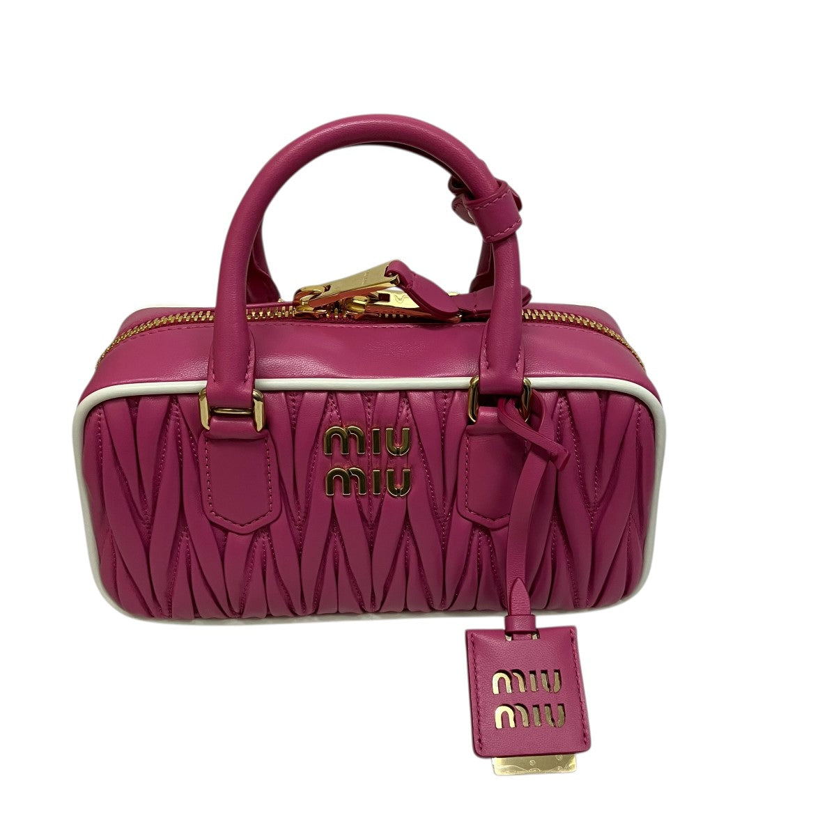 MIU MIU アルカディア マテラッセ２Wayショルダーハンドバッグ5BB142 古着・中古-1枚目のアイテム画像