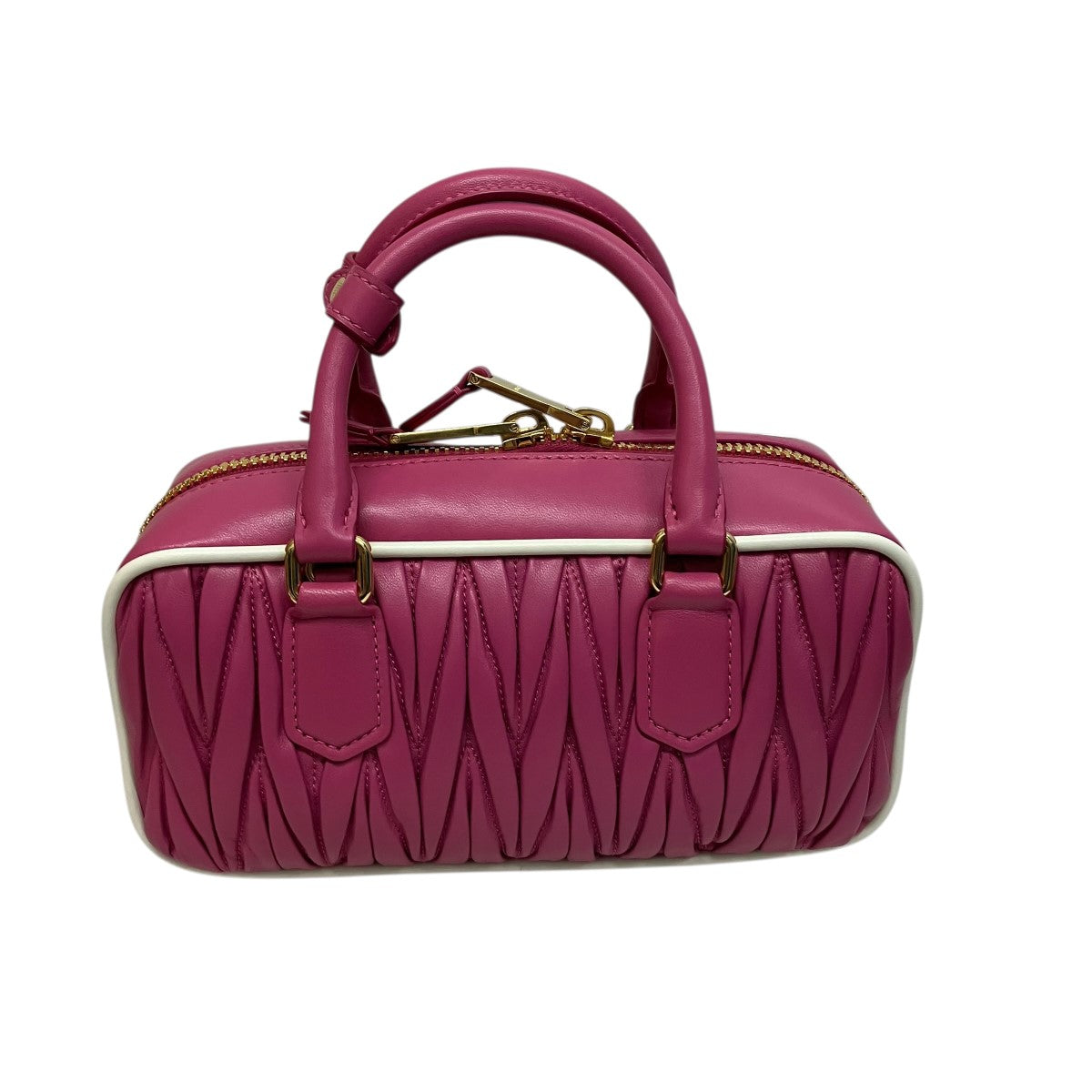 MIU MIU アルカディア マテラッセ２Wayショルダーハンドバッグ5BB142 古着・中古-2枚目のアイテム画像