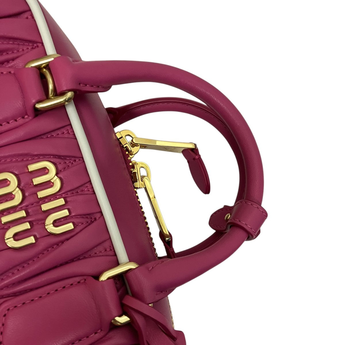 MIU MIU アルカディア マテラッセ２Wayショルダーハンドバッグ5BB142 古着・中古-4枚目のアイテム画像