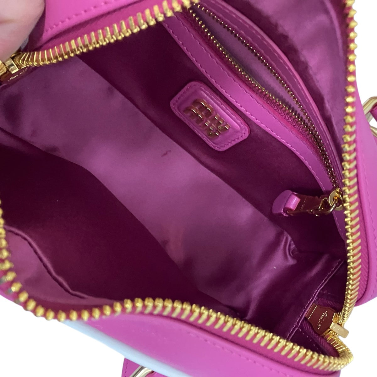 MIU MIU アルカディア マテラッセ２Wayショルダーハンドバッグ5BB142 古着・中古-5枚目のアイテム画像