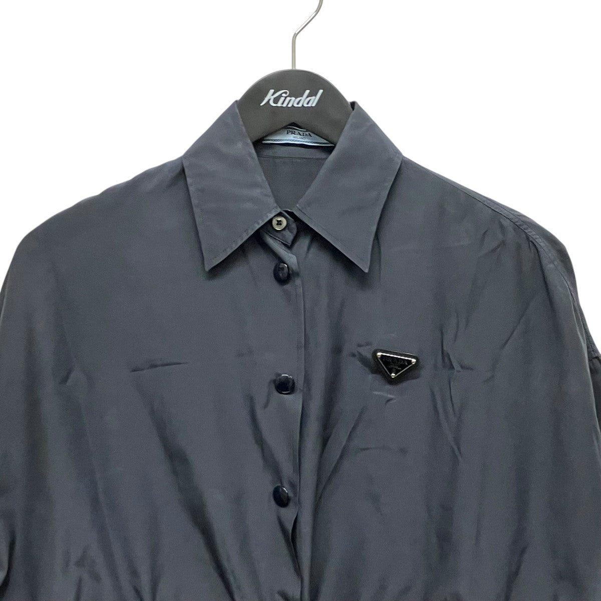 クロップド半袖シャツP454F