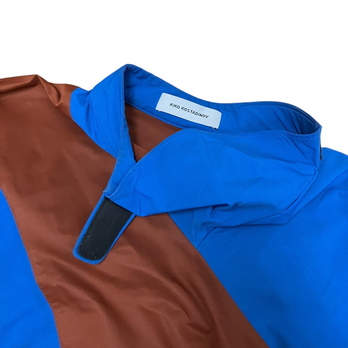 18AWTWO TONE TEAR DROP SHOULDER TOPプルオーバーナイロンジャケット00052018