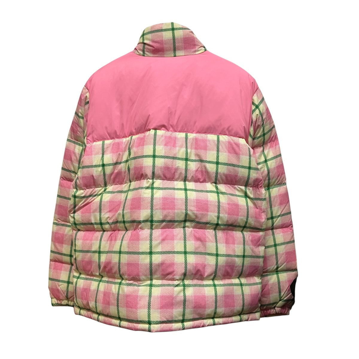 GOLF WANG チェックフーデットダウンジャケット 古着・中古-2枚目のアイテム画像