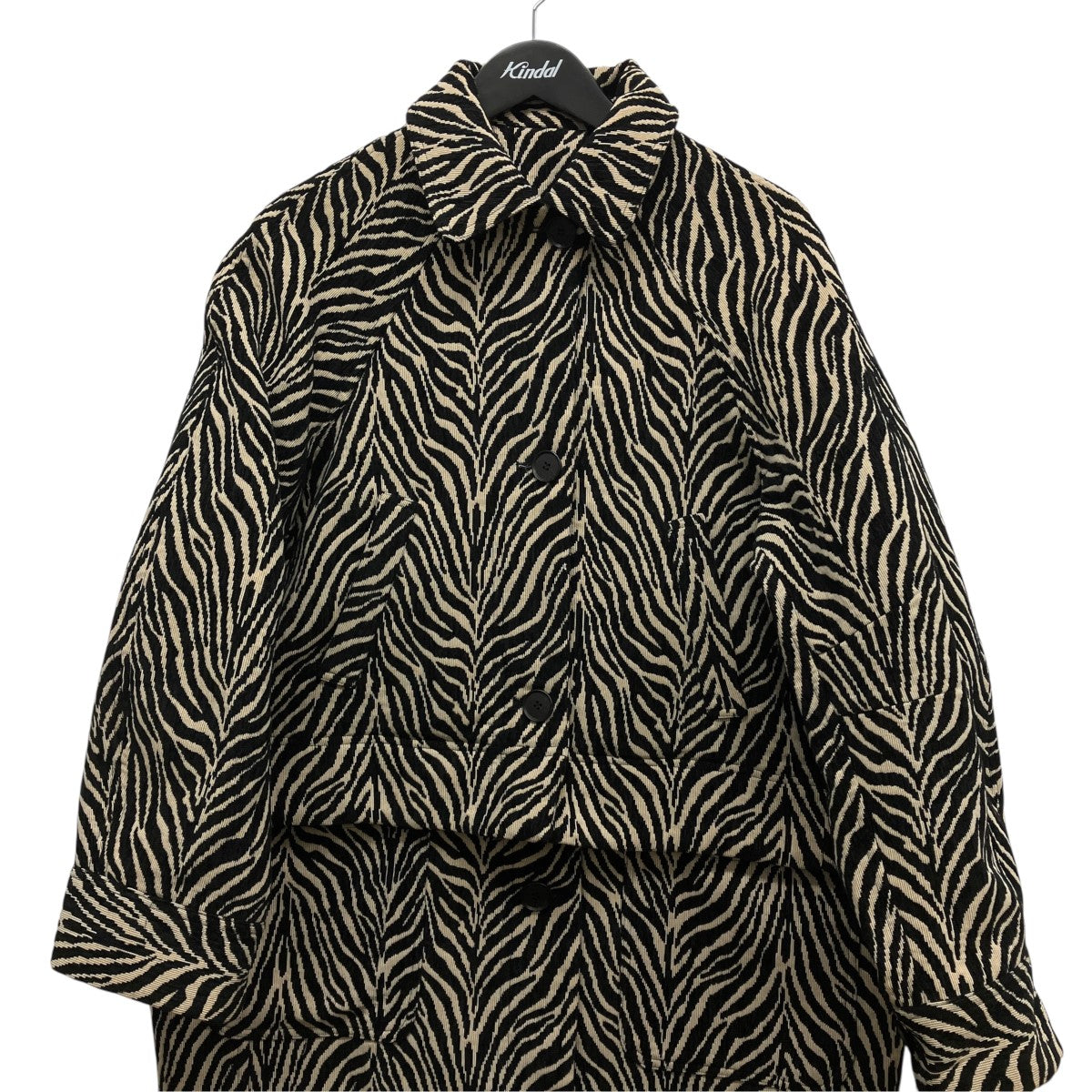 MAISON SPECIAL Multi Way Jacquard Soutien Collar Coatマルチウェイジャガードステンカラーコート21222165301 古着・中古-3枚目のアイテム画像