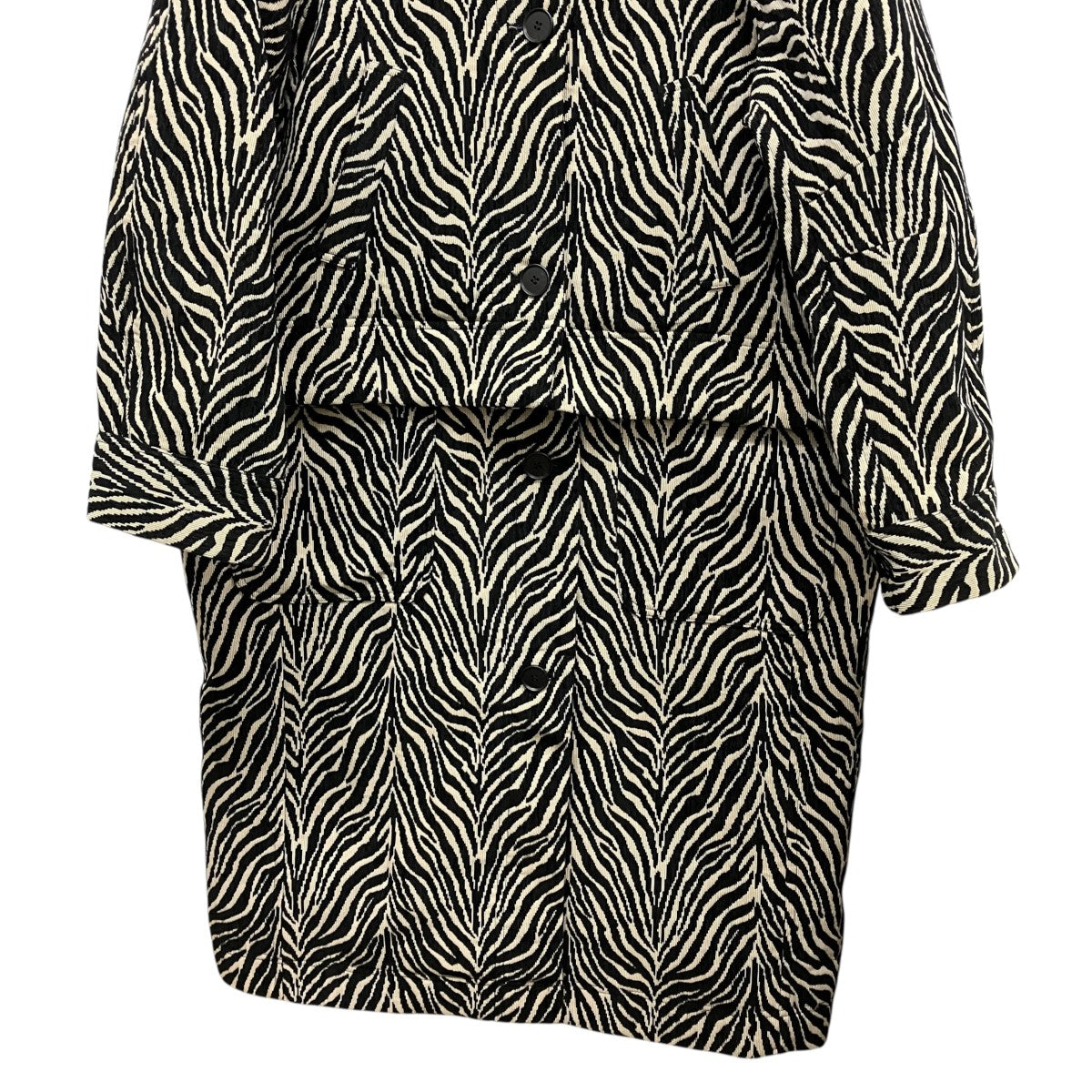 MAISON SPECIAL Multi Way Jacquard Soutien Collar Coatマルチウェイジャガードステンカラーコート21222165301 古着・中古-4枚目のアイテム画像
