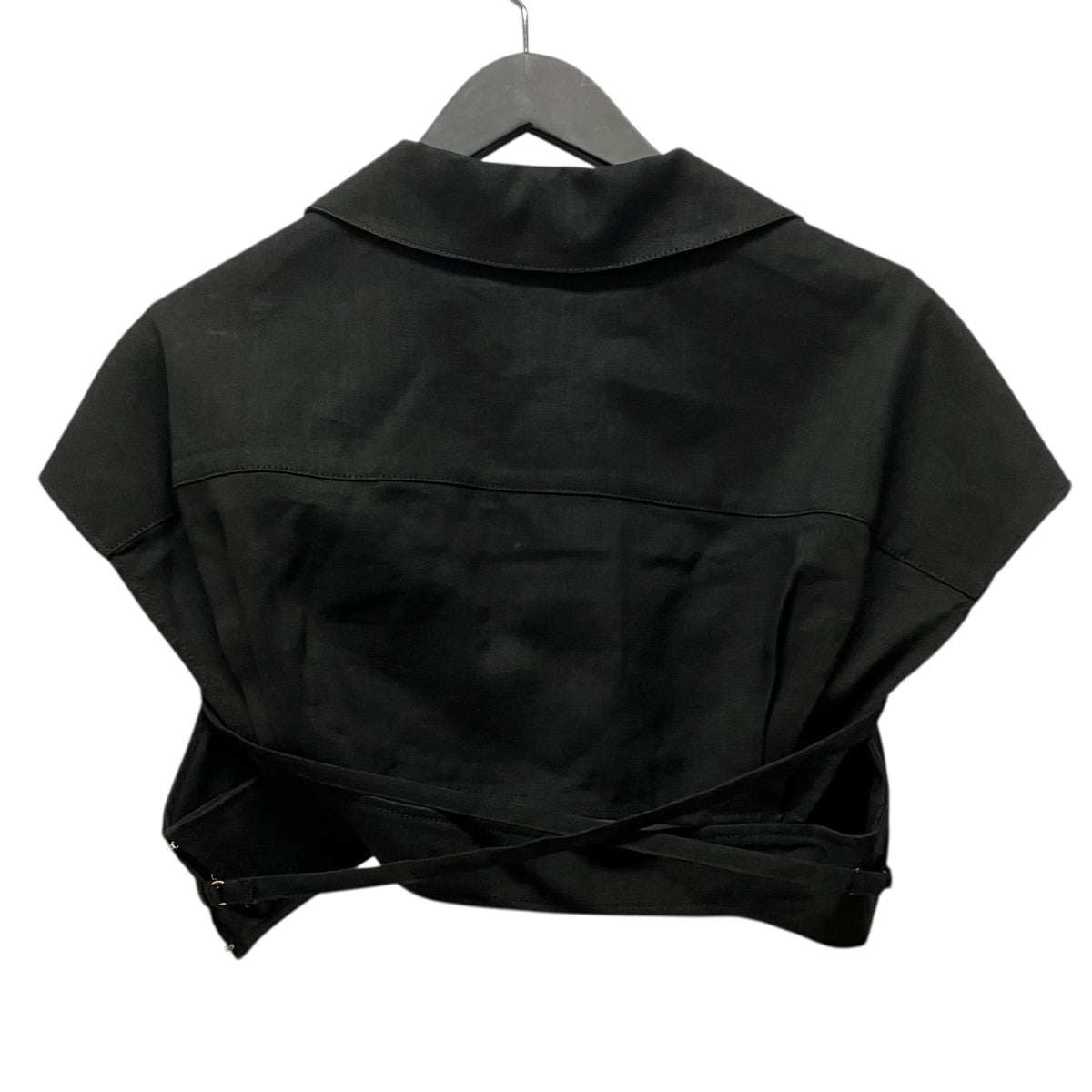 JACQUEMUS 21SSクロップド半袖デザインブラウス 古着・中古-2枚目のアイテム画像