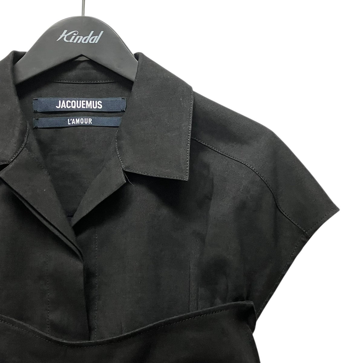 JACQUEMUS 21SSクロップド半袖デザインブラウス 古着・中古-3枚目のアイテム画像