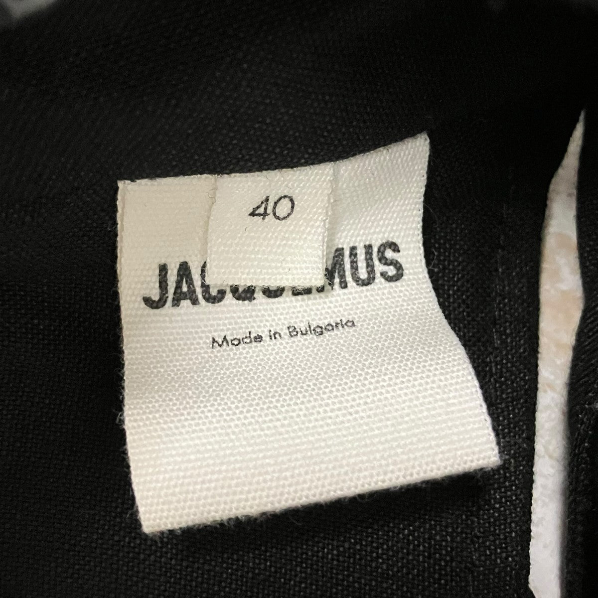 JACQUEMUS 21SSクロップド半袖デザインブラウス 古着・中古-5枚目のアイテム画像
