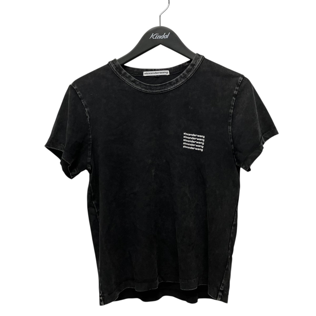 ALEXANDER WANG 23SSアシッドウォッシュロゴプリントTシャツ1CC2221633 古着・中古-1枚目のアイテム画像