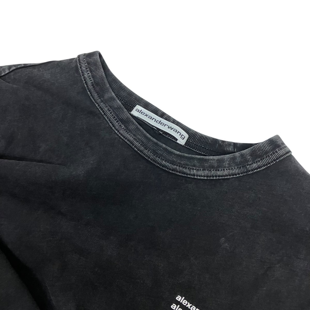 ALEXANDER WANG 23SSアシッドウォッシュロゴプリントTシャツ1CC2221633 古着・中古-5枚目のアイテム画像