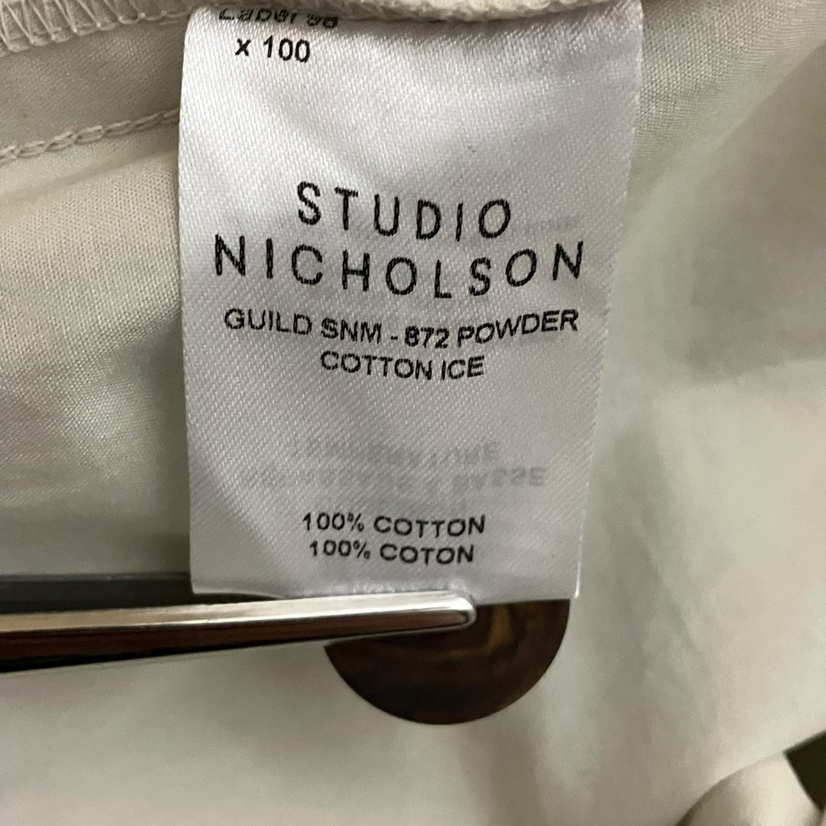 STUDIO NICHOLSON GUILDチノパンSNM-872 古着・中古-7枚目のアイテム画像