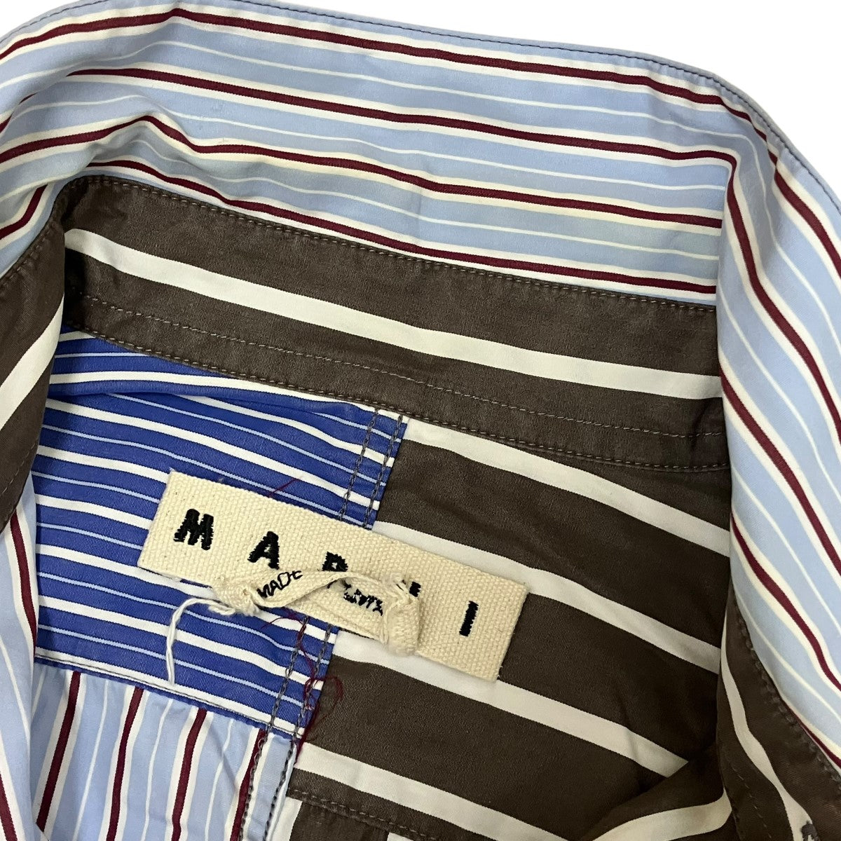 MARNI(マルニ) 切替ストライプコットンシャツM05DL0113 M05DL0113