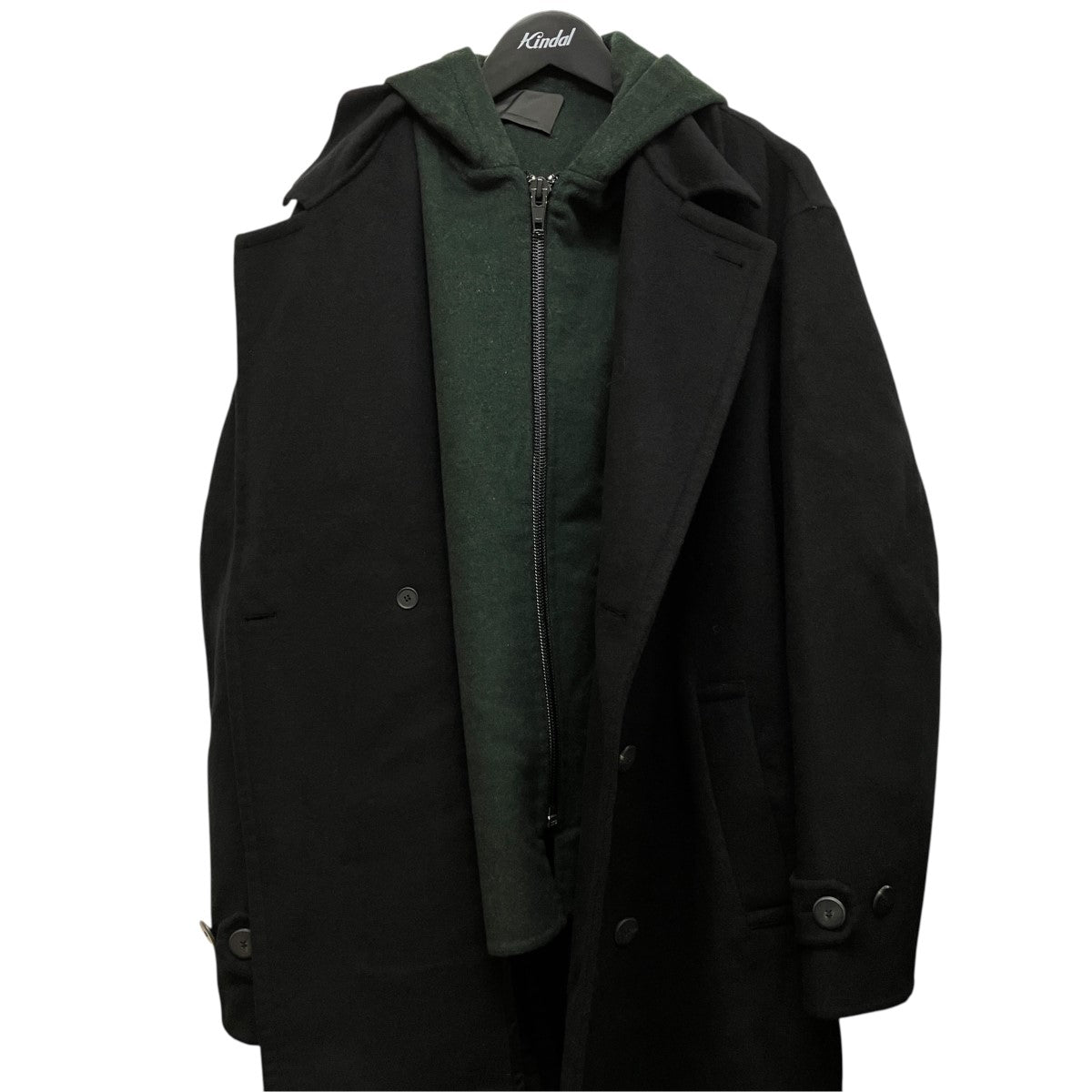 ALEXANDER WANG フードドッキングダブルチェスターコート 古着・中古-4枚目のアイテム画像