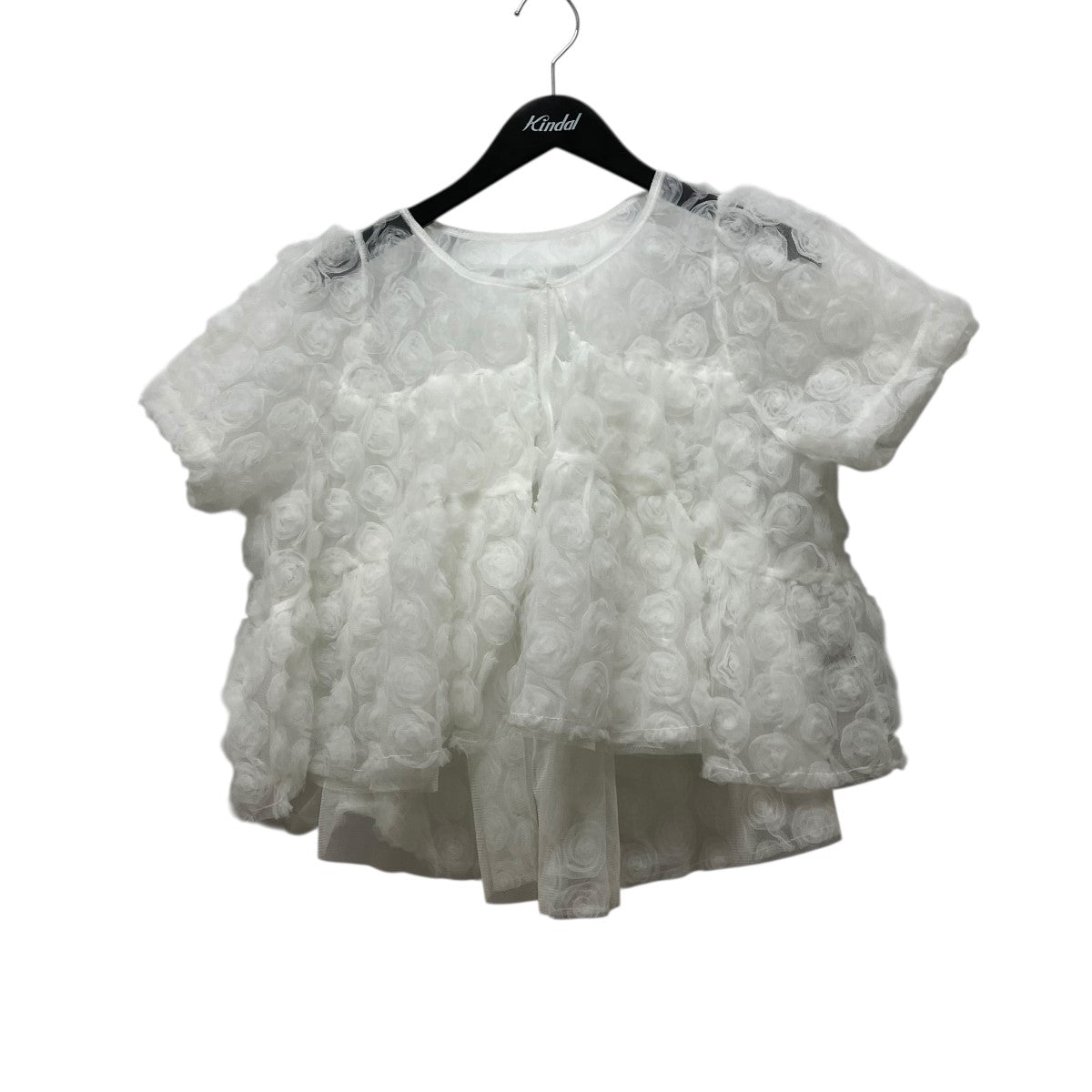 POPPY FLOWER BALLOON TULLE BOLEROフラワーチュールボレロ 古着・中古-1枚目のアイテム画像