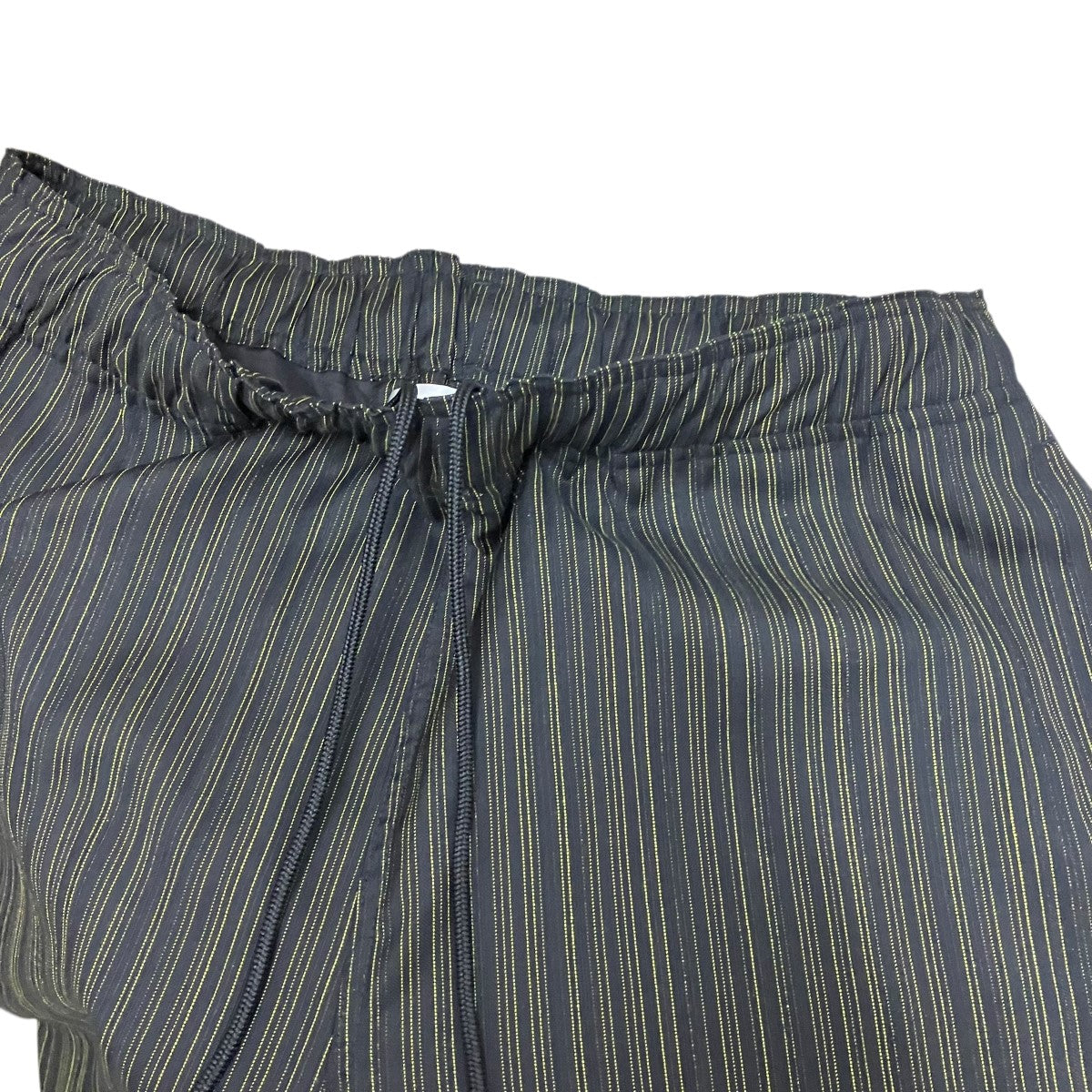 OUR LEGACY Reduced Trouser Flourescent Yellow StripeストライプイージーパンツWS4244RF 古着・中古-3枚目のアイテム画像