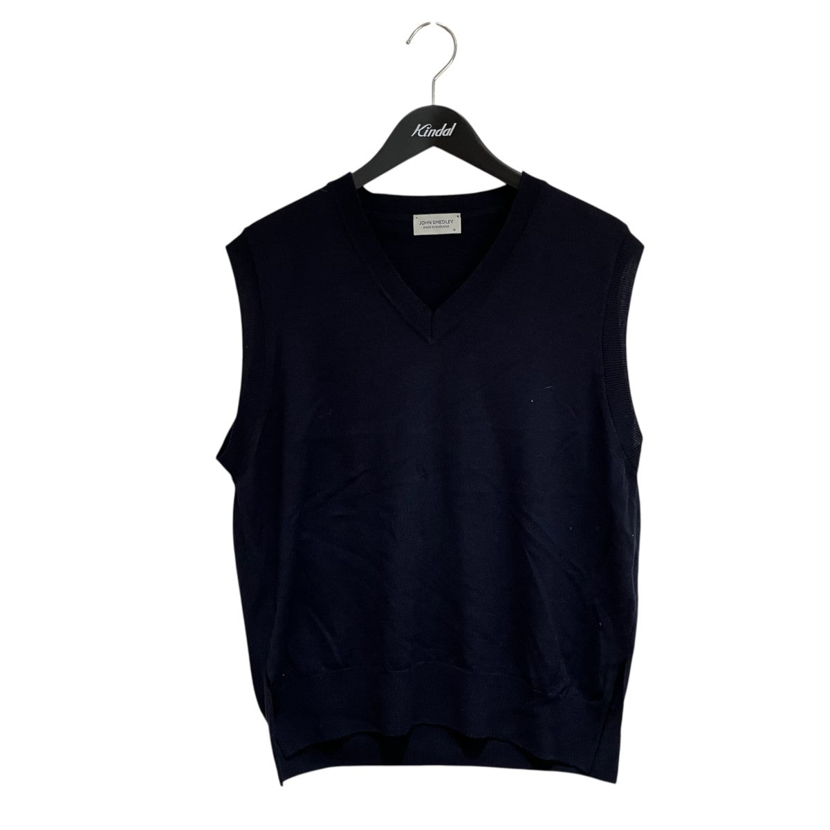 JOHN SMEDLEY Vネックウールニットベスト 古着・中古-1枚目のアイテム画像