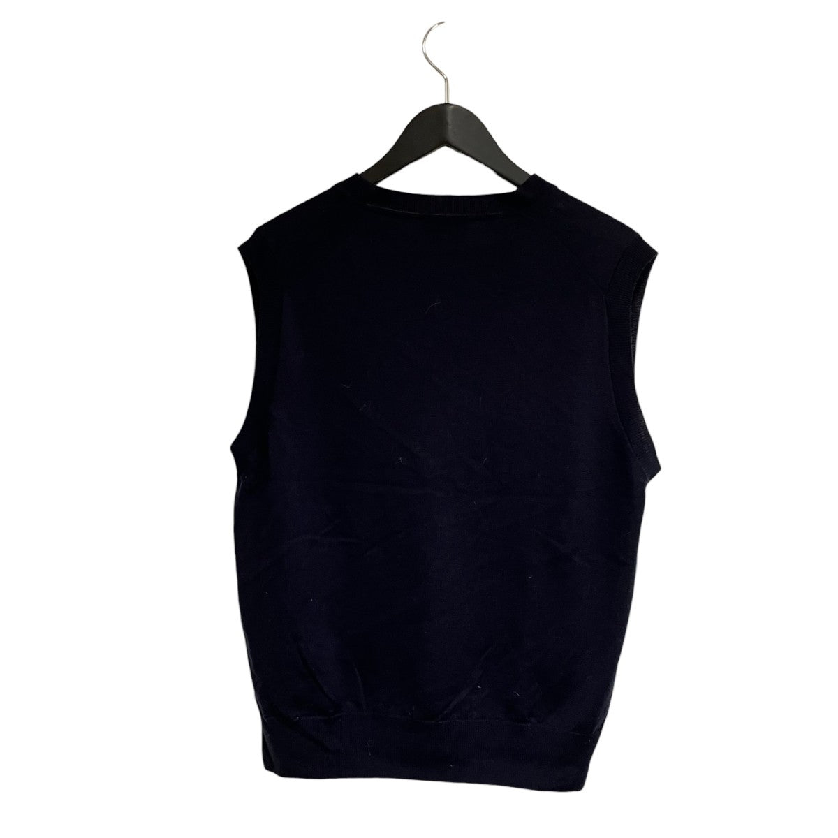 JOHN SMEDLEY Vネックウールニットベスト 古着・中古-2枚目のアイテム画像